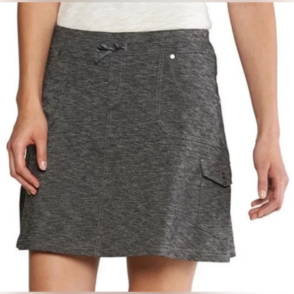 Kuhl‎ Mova Skort Skirt Heather Gray Cargo Pocket Womens Sz XLarge XL Outdoors